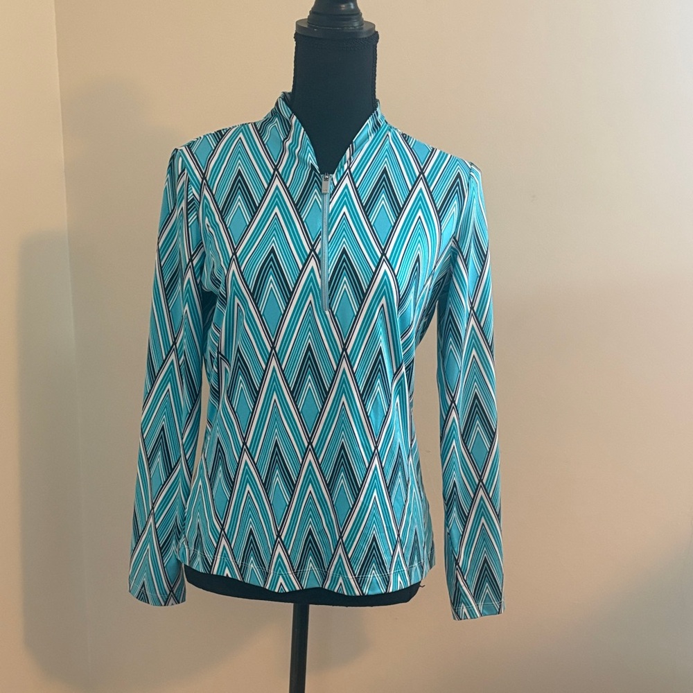 Tail Blue Chevron Women's Golf Shirt